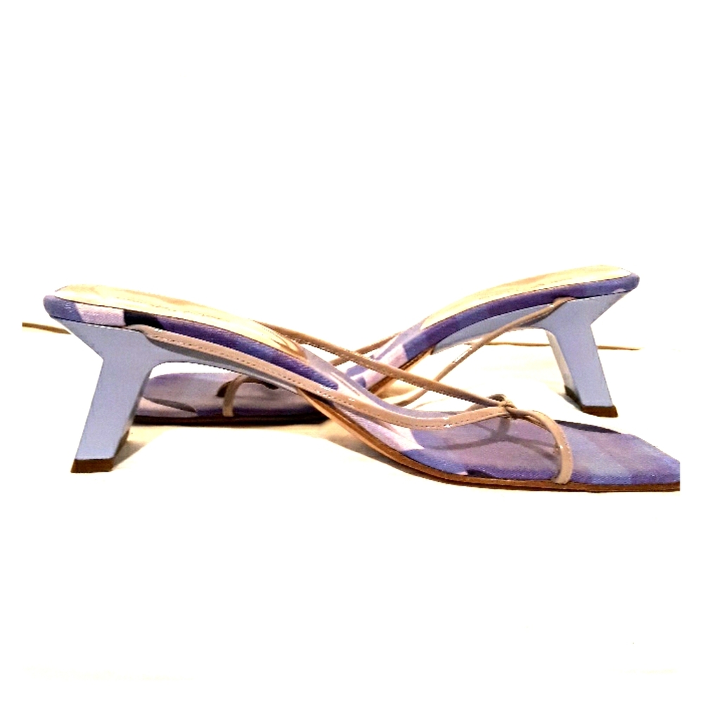 Sergio Rossi Lavender Taupe strappy sandals 40
